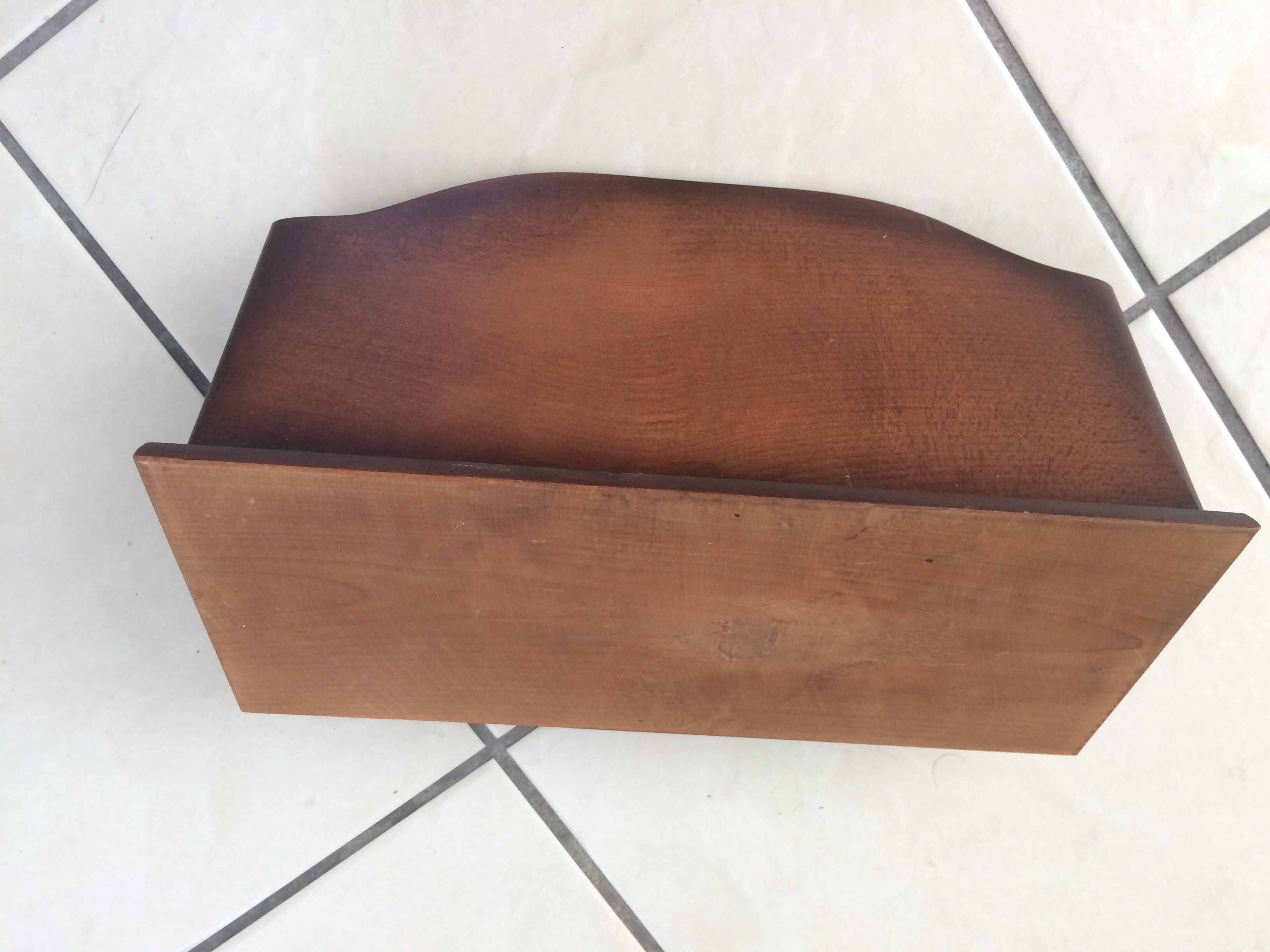 Wearing wooden letters 60s