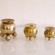 Vintage Scandinavian brass candle holders 1960
