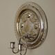 Pair of Vintage Silver/ Nickel Plated Swedish Sconce