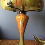 Odeon model mushroom lamp, La Rochère Glassworks France