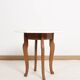 Side table with marble top and inlaid stones