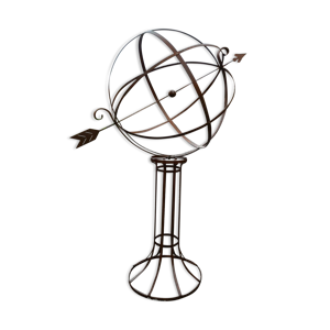 Sphère céleste en fer