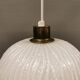 Suspension danoise en verre blanc laiteux ,années 1960.