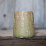 Vase from Yvelines in stoneware with enamel decoration featuring tree-like drips, 1900.