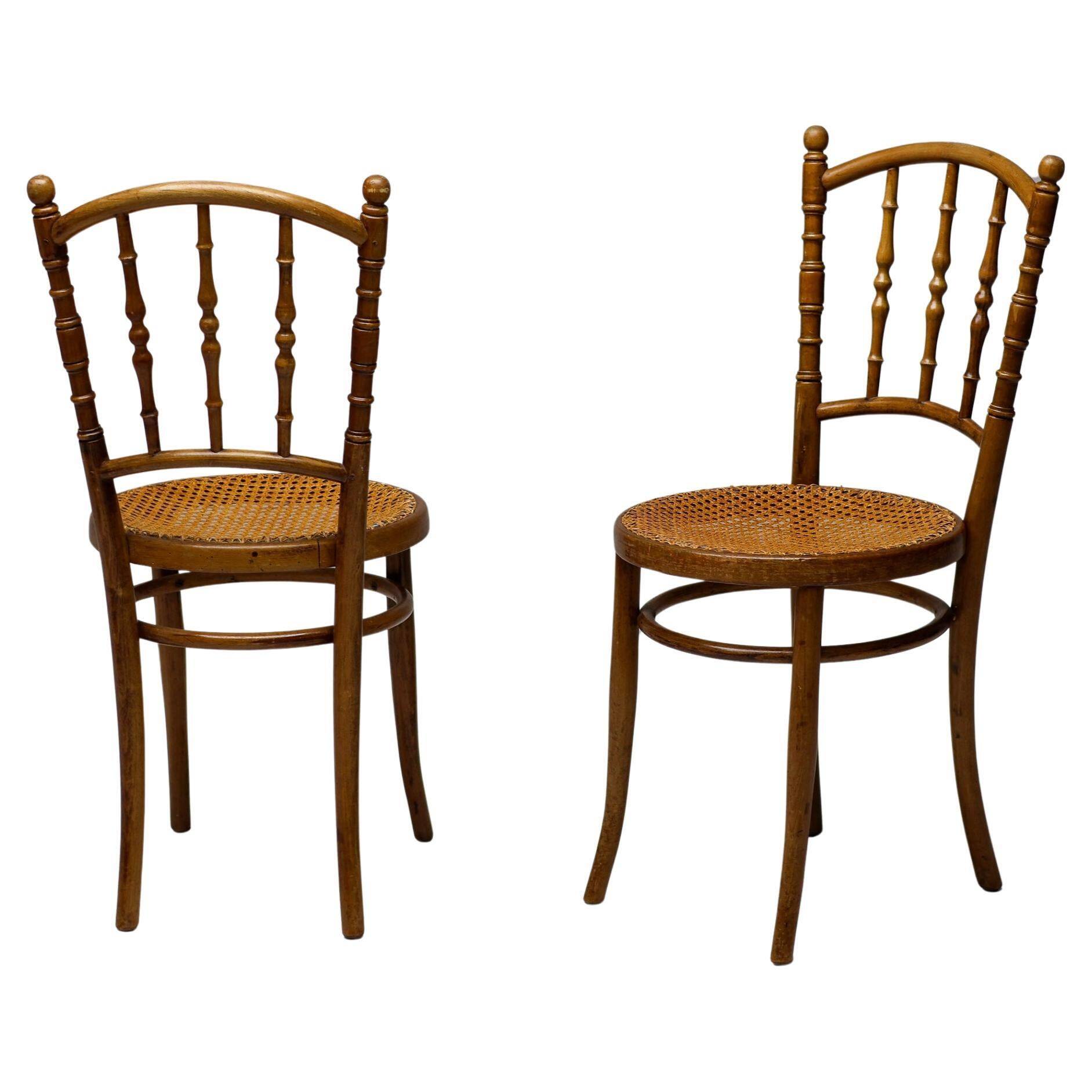 J&J Kohn coffee chairs, around 1950