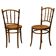 Chaises de café J&J Kohn, vers 1950