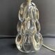 Schneider Glassworks - Important Lamp Foot - Molded Crystal - Conical with Godrons
