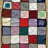 Crochet granny blanket