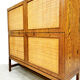 Midcentury design rattan cabinet ‘Bohemian chique’
