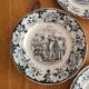 5 talking plates Choisy Le Roi XIXth series "Chinoiseries"