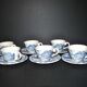 Series of 6 cups and saucers