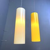 Vintage glass Italian pendant light,