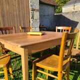 Cherry wood farmhouse table circa 1930
