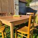 Table de ferme en merisier vers 1930