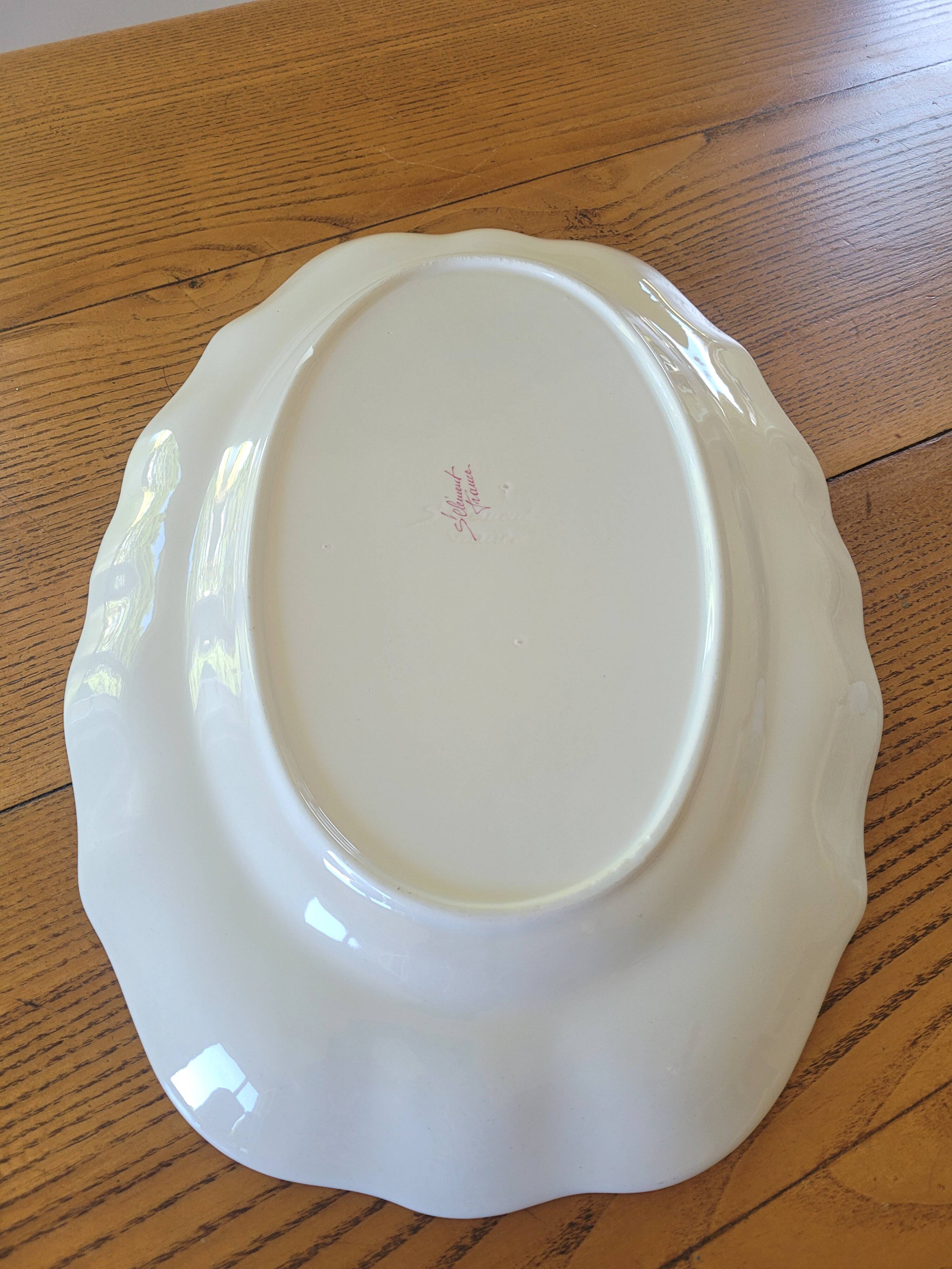 Large earthenware dish "Streetlight" St. Clement