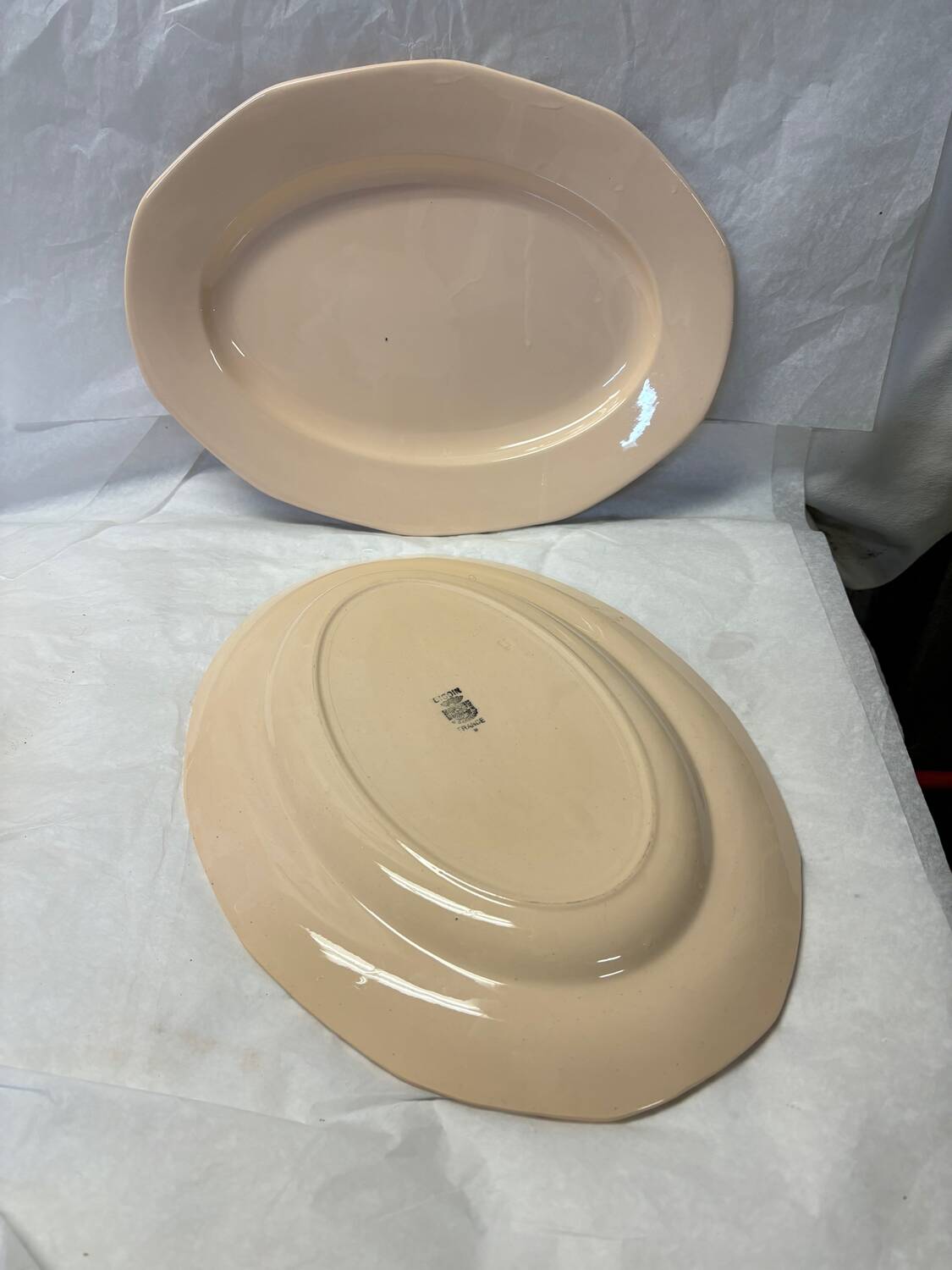 Ensemble de 2 plats de service Digoin Sarreguemines