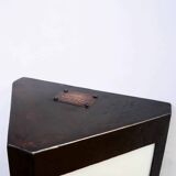 Double-sided patinated triangular wall light