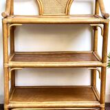 Rattan & cane side table - Very good condition