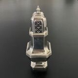 1 sucrier saupoudreur en métal couleur argent