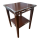 Small square side table/serving table in Art Deco style.