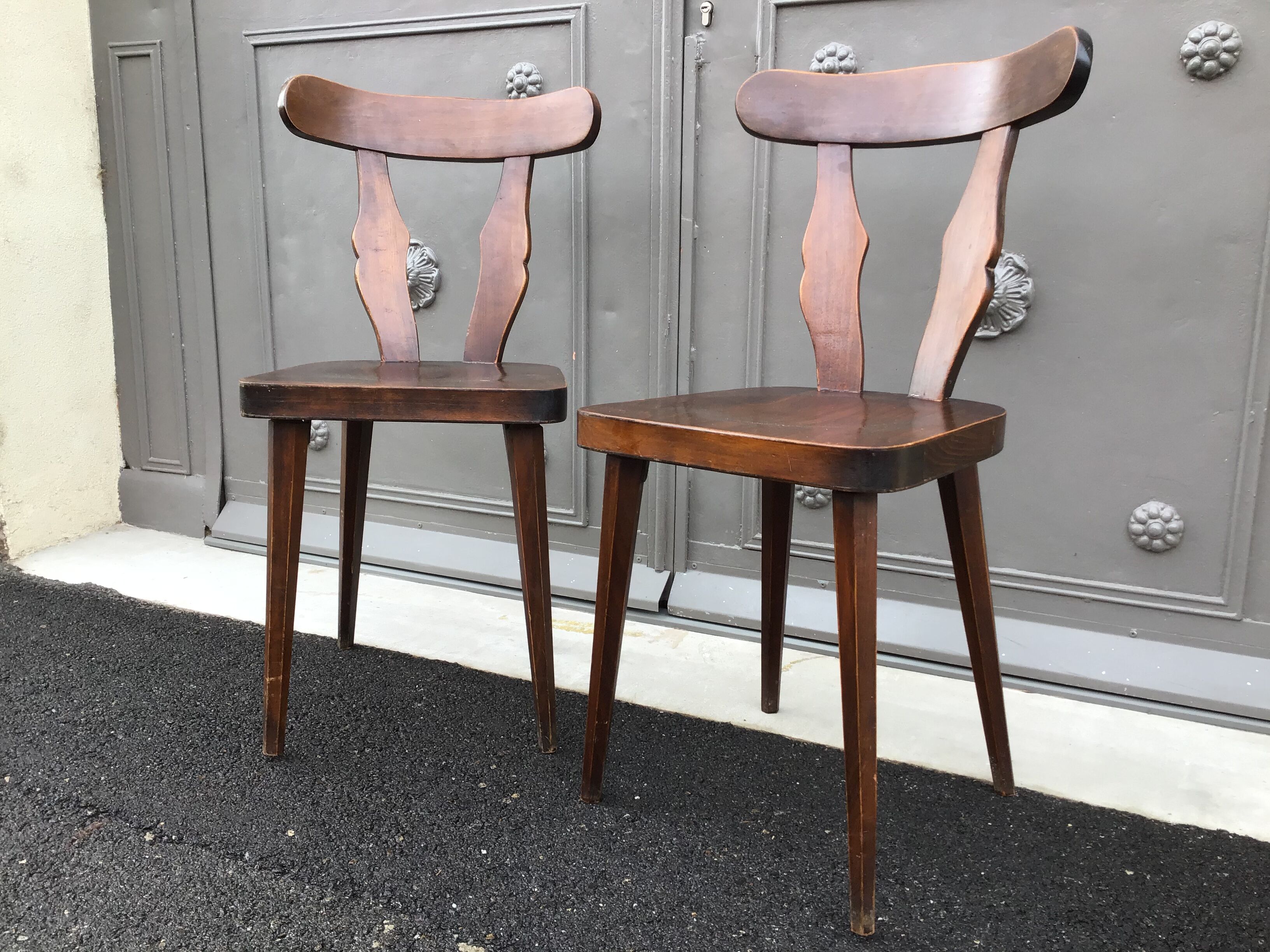 Pair of bistro chairs 1960