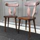 Paire de chaises bistrot 1960