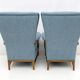 Pair of Paolo Buffa Mid-Century Modern Italian Bouclè Armchairs by Framar