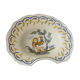 Beard dish barber in faience nevers or la rochelle decor au coq 20 eme