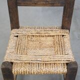 Antique Chair with Rope Seat