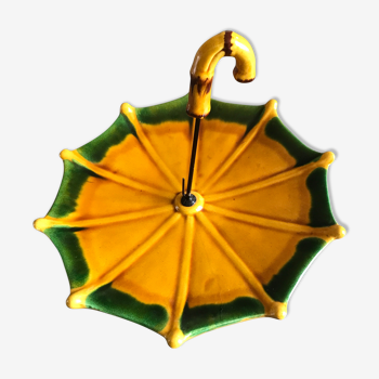 Plateau à fromage vintage en céramique de vallauris forme parapluie 30 cm