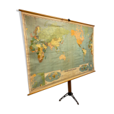 Large Vintage New World School Map