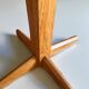 Rare oak and ceramic floor lamp – Guillerme et Chambron, 1950s