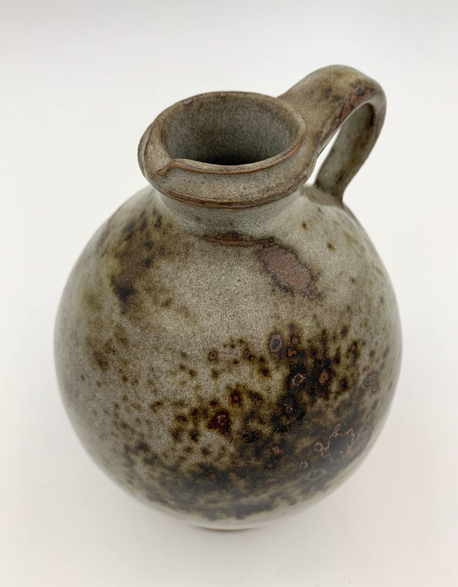 Vintage ceramics, enamelled sandstone, signed Thierry and Chantal Robert - 1960s