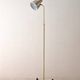 Dansa lamp / C. V. Østergaard floor lamp / reading lamp with "rocket" base / 1960s / 1970s / brass / Danish modern design