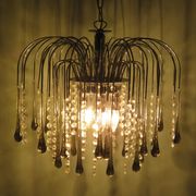 Lustre cascade en verre de Murano italien 1960