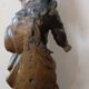 Ancient polychrome wooden sculpture representing the Virgin and Child, from
