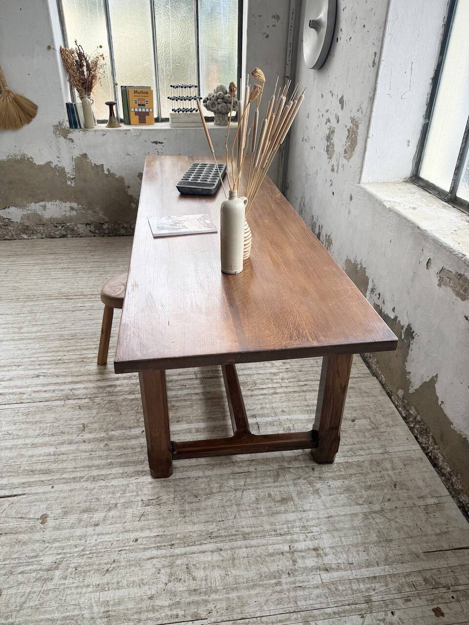 Table de ferme XL en chêne massif