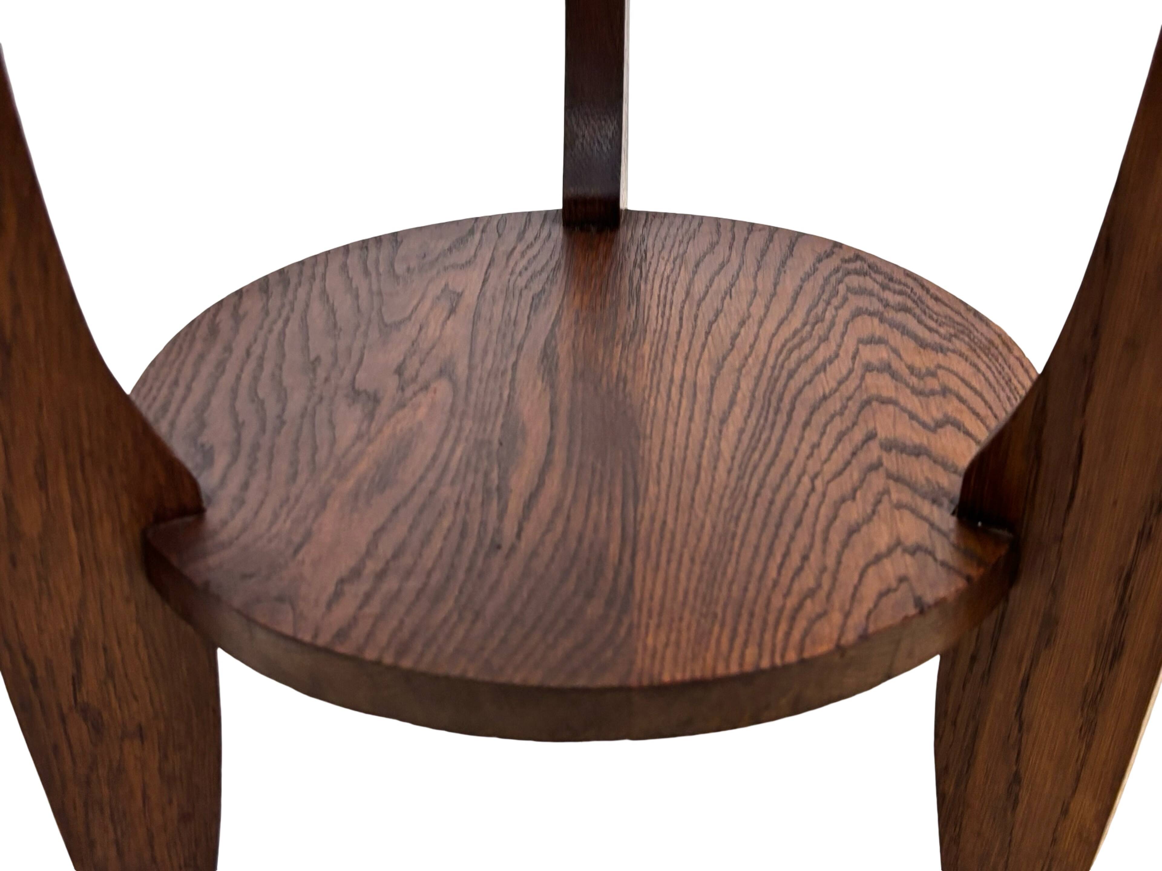 Art Deco Side Table Plant Table Oak 1950s Design