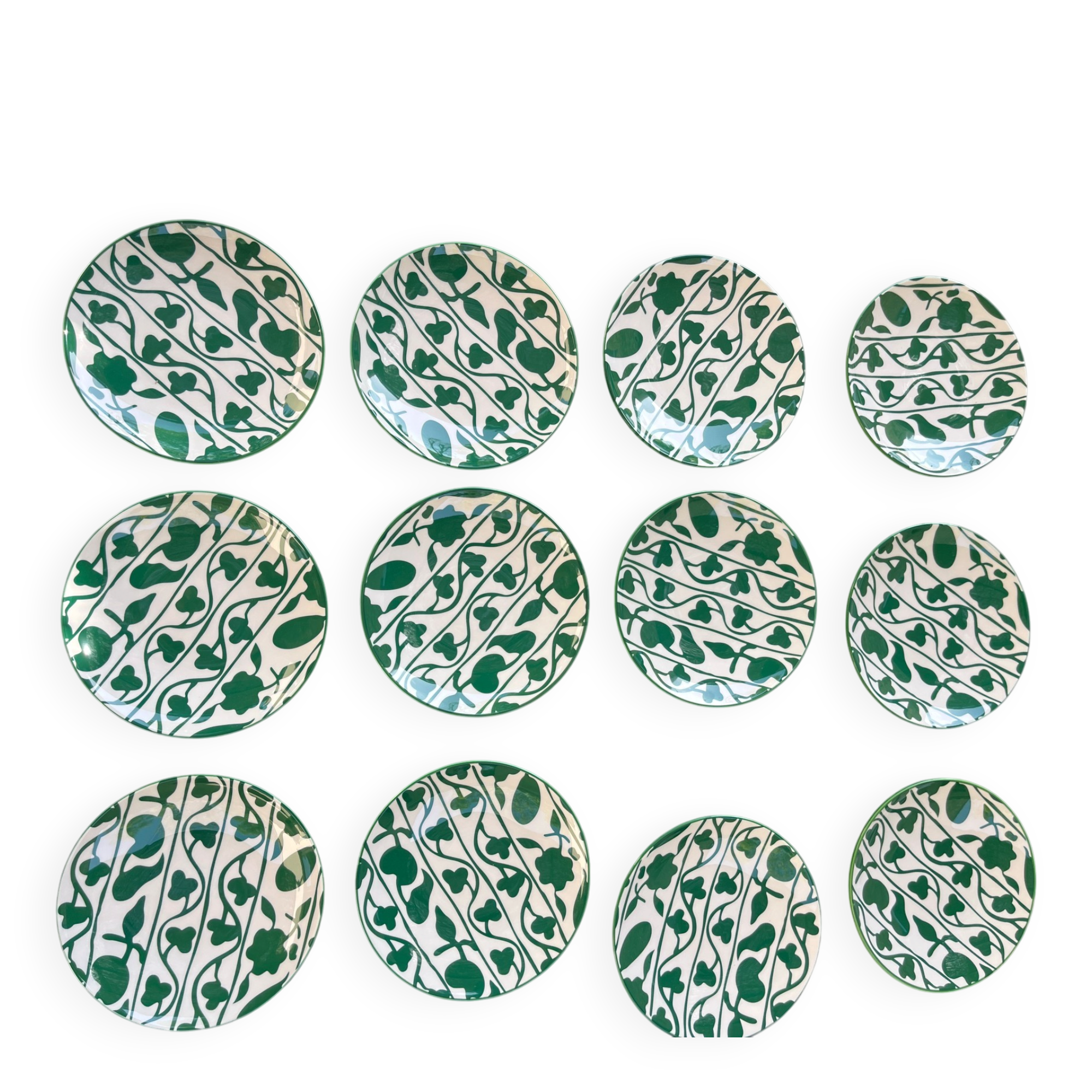 Lot of 6 or 12 dessert plates Caroline by Benoist