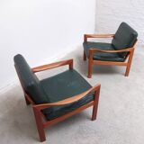 Danish pair of easy chairs by Illum Wikkelsø for Niels Eilersen, 1960s