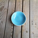 Blue Saucer in Faience from Salins Collection Deauville