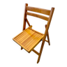 Wooden folding chair