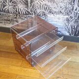 Michel Dumas vinyl cabinet in plexiglass