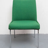 1960s chair in green and chrome from Mauser