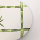 Set of 12 "bamboo" dessert plates