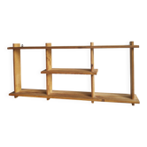 Solid pine shelf in 80s Maison Regain style