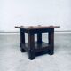 Wabi Sabi Style Oak Side Table, France, 1930s