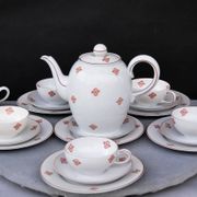 Vintage Volkstedt Germany Porcelain Tea & Caffee Set with Creamer and Sugar