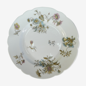 Limoges porcelain round plate for E.Bourgeois Paris no.3