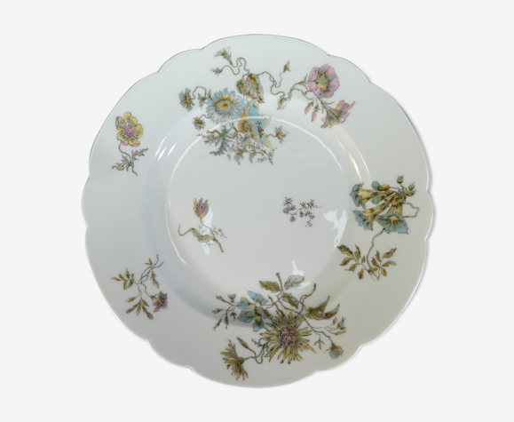 Plat rond en porcelaine de Limoges pour E.Bourgeois paris nº3
